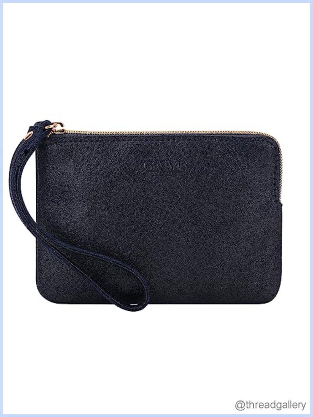 Leather Wristlet Clutch Purse with Card Holder for Women